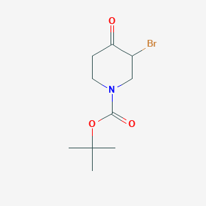 molecular formula C10H16BrNO3 B1337300 Tert-butyl 3-bromo-4-oxopiperidine-1-carboxylate CAS No. 188869-05-8
