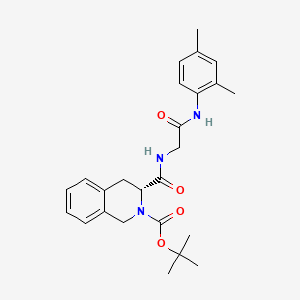 molecular formula C25H31N3O4 B13373035 tert-butyl 3-({[2-(2,4-dimethylanilino)-2-oxoethyl]amino}carbonyl)-3,4-dihydro-2(1H)-isoquinolinecarboxylate 