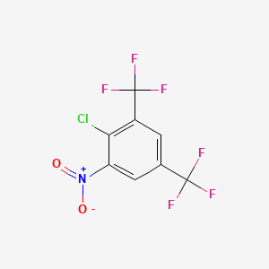 molecular formula C8H2ClF6NO2 B1337309 2-Chloro-1-nitro-3,5-bis(trifluoromethyl)benzene CAS No. 654-55-7