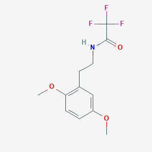 molecular formula C12H14F3NO3 B1337310 N-trifluoroacetyl-2-(2,5-dimethoxyphenyl)-1-aminoethane 