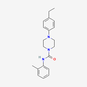 molecular formula C20H25N3O B13373141 4-(4-ethylphenyl)-N-(2-methylphenyl)-1-piperazinecarboxamide 