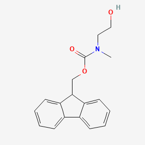 molecular formula C18H19NO3 B1337328 (9H-Fluoren-9-yl)methyl (2-hydroxyethyl)(methyl)carbamate CAS No. 147687-15-8