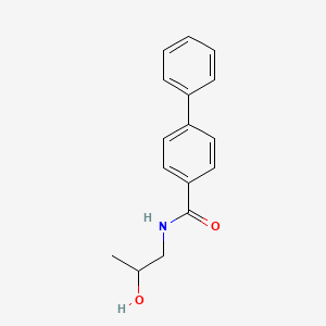 molecular formula C16H17NO2 B13373331 N-(2-hydroxypropyl)[1,1'-biphenyl]-4-carboxamide 