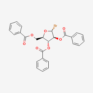 molecular formula C26H21BrO7 B1337345 2,3,5-Tri-O-benzoyl-alpha-D-arabinofuranosyl bromide CAS No. 4348-68-9