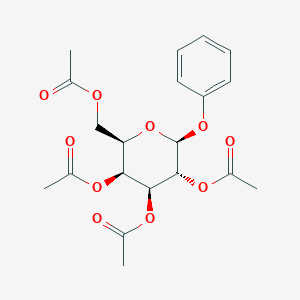 molecular formula C20H24O10 B133735 PHENYL-2,3,4,6-TETRA-O-ACETYL-BETA-D-GALACTOPYRANOSIDE CAS No. 2872-72-2