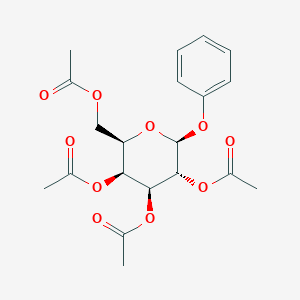 molecular formula C20H24O10 B133735 苯基四-O-乙酰-β-D-半乳糖苷 CAS No. 2872-72-2