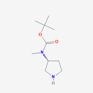 molecular formula C10H20N2O2 B1337356 (R)-tert-butyl methyl(pyrrolidin-3-yl)carbamate CAS No. 392338-15-7