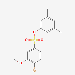 molecular formula C15H15BrO4S B13373616 3,5-Dimethylphenyl 4-bromo-3-methoxybenzenesulfonate 