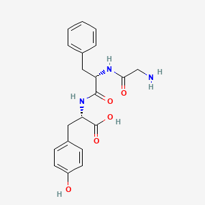 molecular formula C20H23N3O5 B1337362 H-Gly-phe-tyr-OH CAS No. 70421-71-5