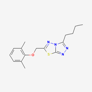 molecular formula C16H20N4OS B13373621 3-Butyl-6-[(2,6-dimethylphenoxy)methyl][1,2,4]triazolo[3,4-b][1,3,4]thiadiazole 