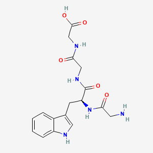 2-[[2-[[(2S)-2-[(2-aminoacetyl)amino]-3-(1H-indol-3-yl)propanoyl]amino]acetyl]amino]acetic Acid