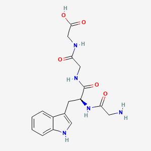 molecular formula C17H21N5O5 B1337363 H-Gly-Trp-Gly-Gly-OH CAS No. 24591-52-4
