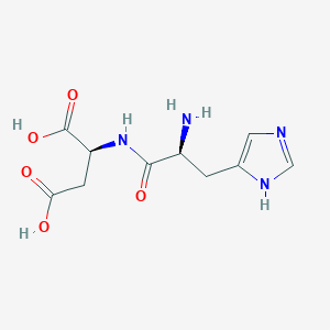molecular formula C10H14N4O5 B1337364 组氨酸-天冬 CAS No. 41658-60-0