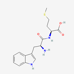 molecular formula C16H21N3O3S B1337368 L-Methionine, L-tryptophyl- CAS No. 21438-63-1