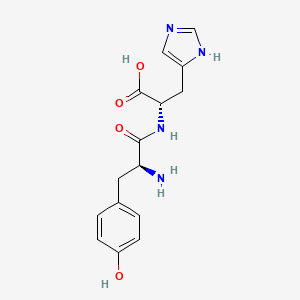 molecular formula C15H18N4O4 B1337369 Tyr-His CAS No. 3788-44-1
