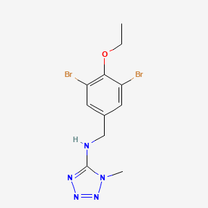 molecular formula C11H13Br2N5O B13373714 N-(3,5-dibromo-4-ethoxybenzyl)-1-methyl-1H-tetrazol-5-amine 