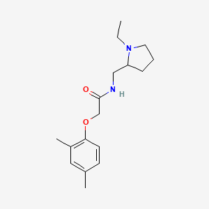 molecular formula C17H26N2O2 B13373729 2-(2,4-dimethylphenoxy)-N-[(1-ethyl-2-pyrrolidinyl)methyl]acetamide 