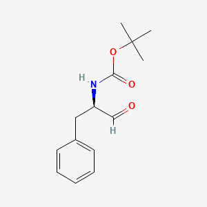 molecular formula C14H19NO3 B1337373 (R)-(+)-2-(叔丁氧羰基氨基)-3-苯基丙醛 CAS No. 77119-85-8