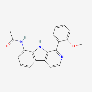 molecular formula C20H17N3O2 B13373745 N-[1-(2-methoxyphenyl)-9H-beta-carbolin-8-yl]acetamide 