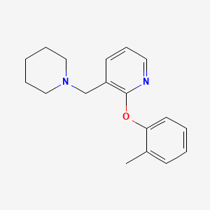 molecular formula C18H22N2O B13373756 2-(2-Methylphenoxy)-3-(1-piperidinylmethyl)pyridine 