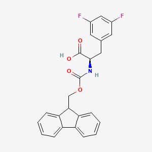 molecular formula C24H19F2NO4 B1337381 Fmoc-3,5-二氟-D-苯丙氨酸 CAS No. 205526-25-6