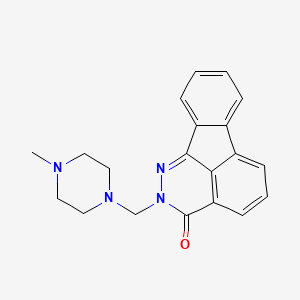 molecular formula C20H20N4O B13373812 2-[(4-methyl-1-piperazinyl)methyl]indeno[1,2,3-de]phthalazin-3(2H)-one 