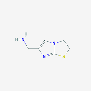 molecular formula C6H9N3S B1337386 1-(2,3-Dihydroimidazo[2,1-b][1,3]thiazol-6-yl)methanamine CAS No. 412334-36-2