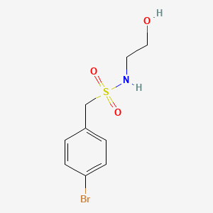 molecular formula C9H12BrNO3S B13373886 (4-bromophenyl)-N-(2-hydroxyethyl)methanesulfonamide 