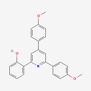 molecular formula C25H21NO3 B13373903 2-[4,6-Bis(4-methoxyphenyl)pyridin-2-yl]phenol 