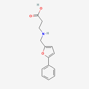 molecular formula C14H15NO3 B13373959 N-[(5-phenyl-2-furyl)methyl]-beta-alanine 