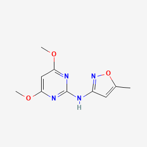 molecular formula C10H12N4O3 B13373994 N-(4,6-dimethoxy-2-pyrimidinyl)-N-(5-methyl-3-isoxazolyl)amine 