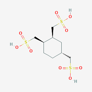 B133740 [(1R,3S,4R)-3,4-bis(sulfomethyl)cyclohexyl]methanesulfonic acid CAS No. 151301-57-4