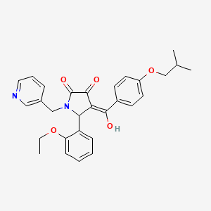 molecular formula C29H30N2O5 B13374017 5-(2-ethoxyphenyl)-3-hydroxy-4-(4-isobutoxybenzoyl)-1-(3-pyridinylmethyl)-1,5-dihydro-2H-pyrrol-2-one 
