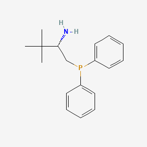molecular formula C18H24NP B1337406 (S)-1-(Diphenylphosphino)-3,3-dimethylbutan-2-amine CAS No. 286454-86-2