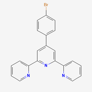molecular formula C21H14BrN3 B1337420 4'-(4-Bromophenyl)-2,2':6',2''-terpyridine CAS No. 89972-76-9