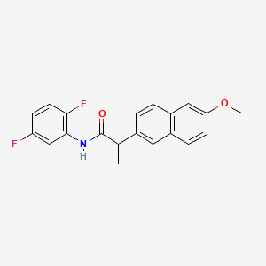 molecular formula C20H17F2NO2 B13374251 N-(2,5-difluorophenyl)-2-(6-methoxy-2-naphthyl)propanamide 