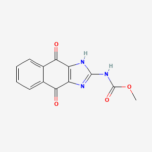 molecular formula C13H9N3O4 B13374355 methyl 4,9-dioxo-4,9-dihydro-1H-naphtho[2,3-d]imidazol-2-ylcarbamate 