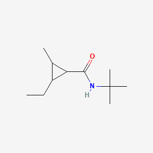 molecular formula C11H21NO B13374385 N-(tert-butyl)-2-ethyl-3-methylcyclopropanecarboxamide 