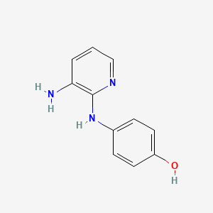 molecular formula C11H11N3O B1337448 4-[(3-Aminopyridin-2-yl)amino]phenol CAS No. 78750-68-2