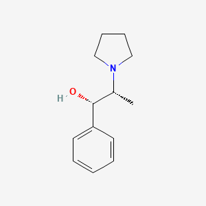 molecular formula C13H19NO B1337450 (1S,2R)-1-phenyl-2-(pyrrolidin-1-yl)propan-1-ol CAS No. 56571-92-7