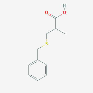 molecular formula C11H14O2S B1337451 3-(Benzylsulfanyl)-2-methylpropanoic acid CAS No. 106664-91-9
