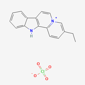 molecular formula C17H15ClN2O4 B1337454 Flavopereirine perchlorate CAS No. 70128-63-1