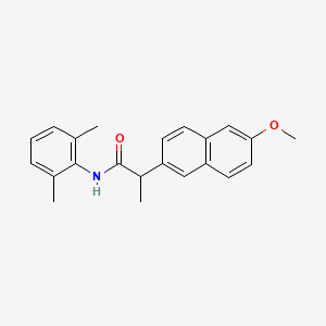 molecular formula C22H23NO2 B13374552 N-(2,6-dimethylphenyl)-2-(6-methoxy-2-naphthyl)propanamide 