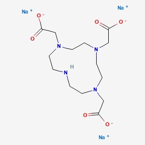 molecular formula C14H23N4Na3O6 B1337456 Sodium 2,2',2''-(1,4,7,10-tetraazacyclododecane-1,4,7-triyl)triacetate CAS No. 217973-03-0