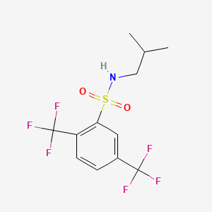 molecular formula C12H13F6NO2S B13374565 N-isobutyl-2,5-bis(trifluoromethyl)benzenesulfonamide 