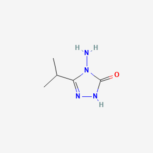 molecular formula C5H10N4O B1337459 4-Amino-2,4-dihydro-5-(1-methylethyl)-3H-1,2,4-triazol-3-one CAS No. 96240-10-7
