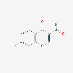 molecular formula C11H8O3 B1337461 7-methyl-4-oxo-4H-chromene-3-carbaldehyde CAS No. 40682-97-1