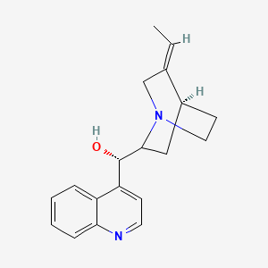 molecular formula C19H22N2O B13374636 (5-Ethylidene-1-azabicyclo[2.2.2]oct-2-yl)(4-quinolinyl)methanol 