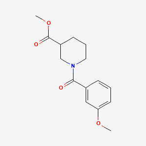 molecular formula C15H19NO4 B13374651 Methyl 1-(3-methoxybenzoyl)-3-piperidinecarboxylate 