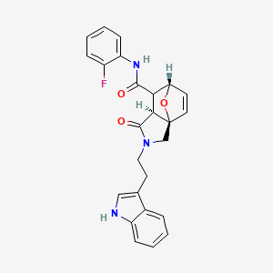 molecular formula C25H22FN3O3 B13374797 N-(2-fluorophenyl)-2-[2-(1H-indol-3-yl)ethyl]-3-oxo-1,2,4,5-tetrahydro-5,7a-epoxyisoindole-4-carboxamide 